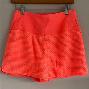 Anthropologie Cartonnier Textured Side Zip Shorts